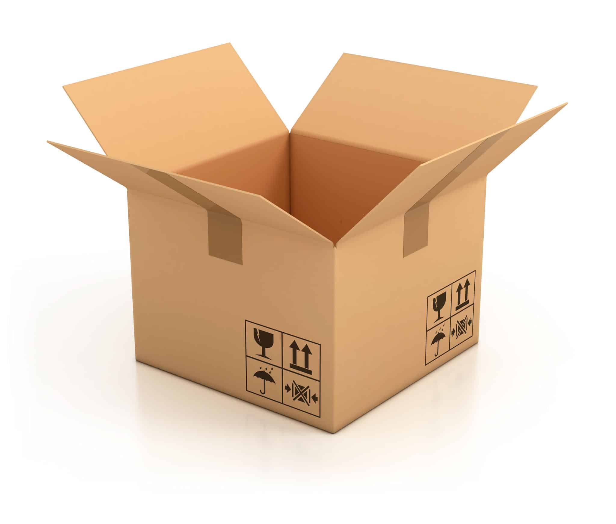 open empty cardboard box 3d illustration - Datalumen
 Open Box